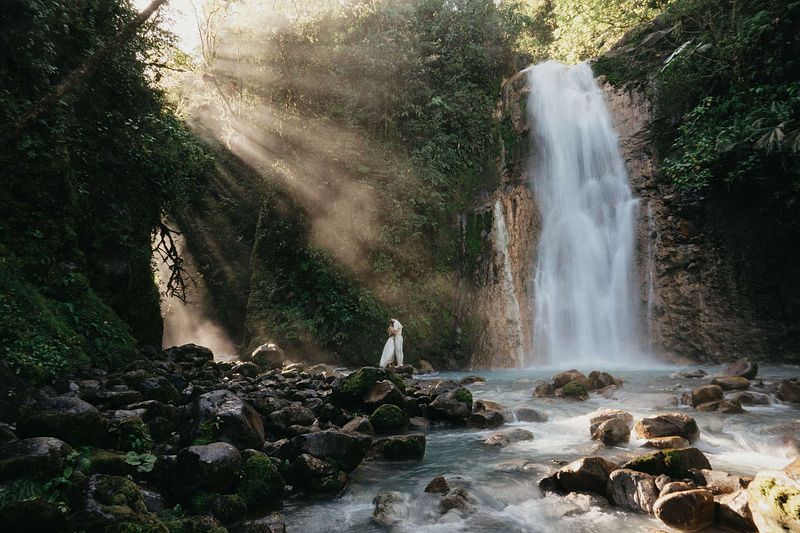 Bajos del Toro Elopement: A Waterfall Vow Renewal in Costa Rica
