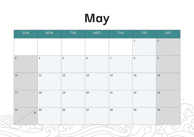 2026 Wall Calendar - Coastal Landscapes