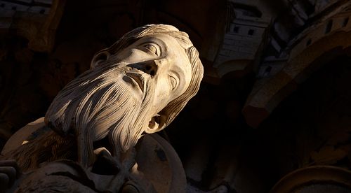 chartres, cathedrale,gothique, sculpture, saint Jean Baptiste