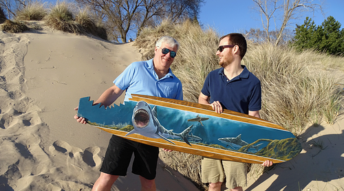 We are a father-son duo. Visionary creatives with bold strokes and fun ideas.