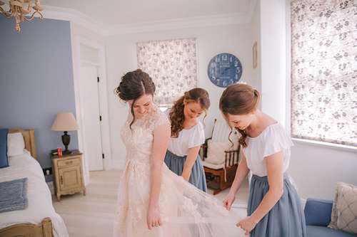 Bride Getting Ready