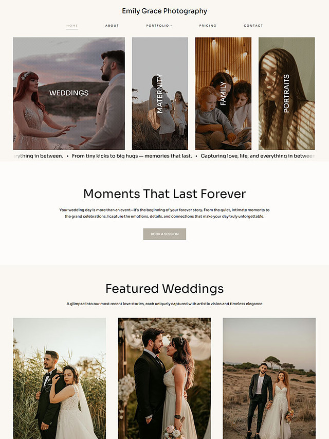 Solace - Pixpa Portfolio Website Templates