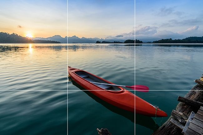 Fotografía de paisaje Regla de la tercera
