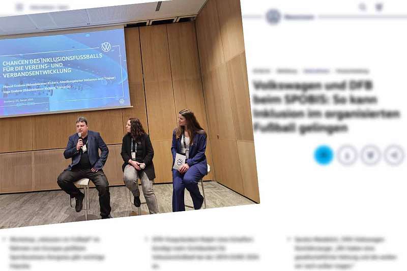 VW und DFB auf der SPOBIS im Zeichen der Inklusion