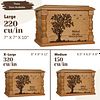 Tree of Life Engraved Wooden Urn | Beech Wood