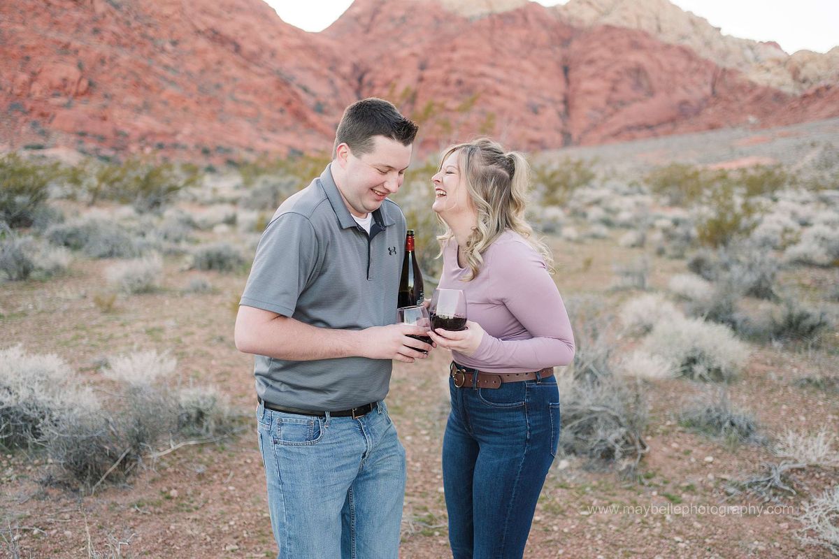 Red Rock Canyon, Las Vegas Nevada Engagement Photoshoot