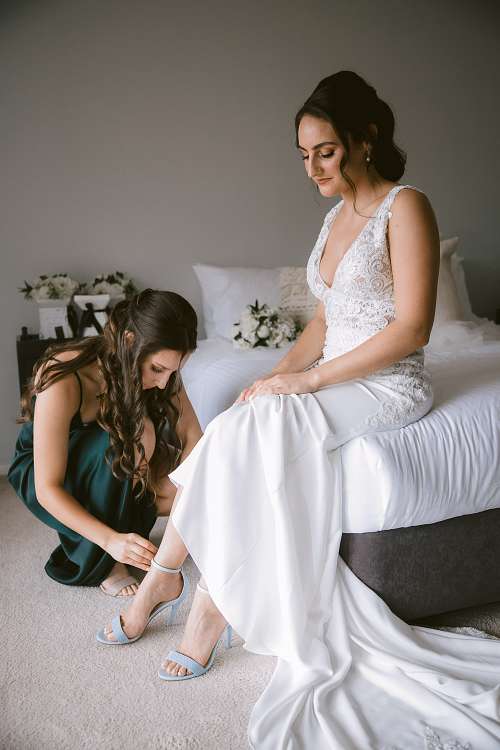 Bride Getting Ready