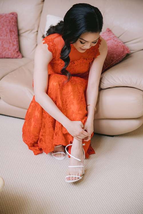Bride Getting Ready