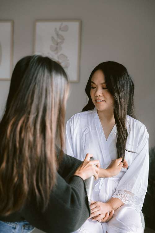 Bride Getting Ready