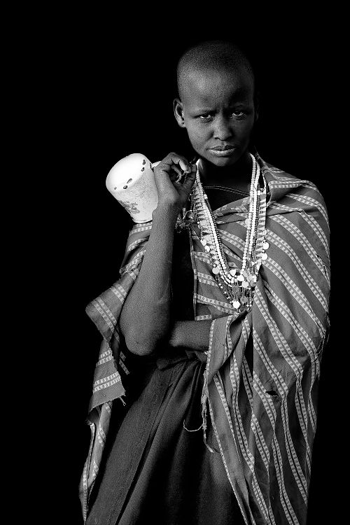 Portrait d'une femme Massaï de Tanzanie