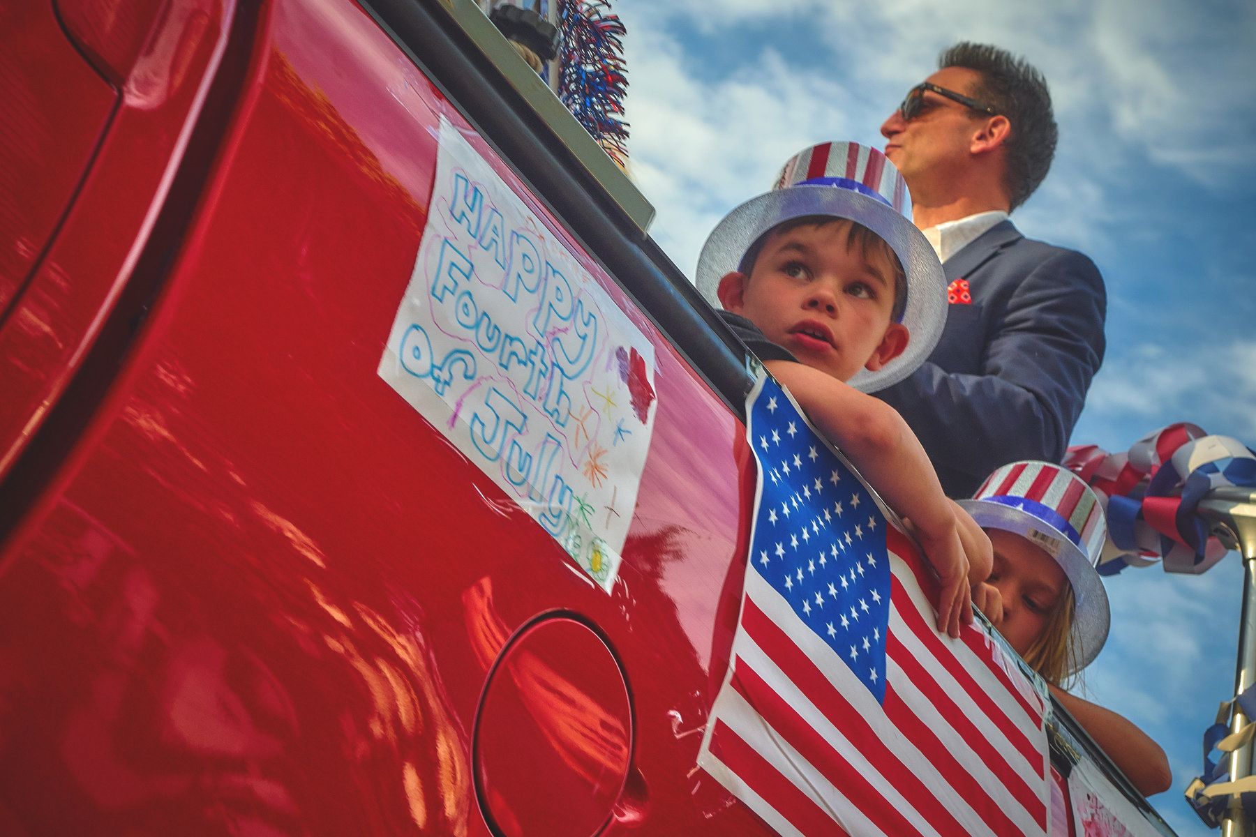 Riding in the Parade - Martha's Vineyard, Massachusetts