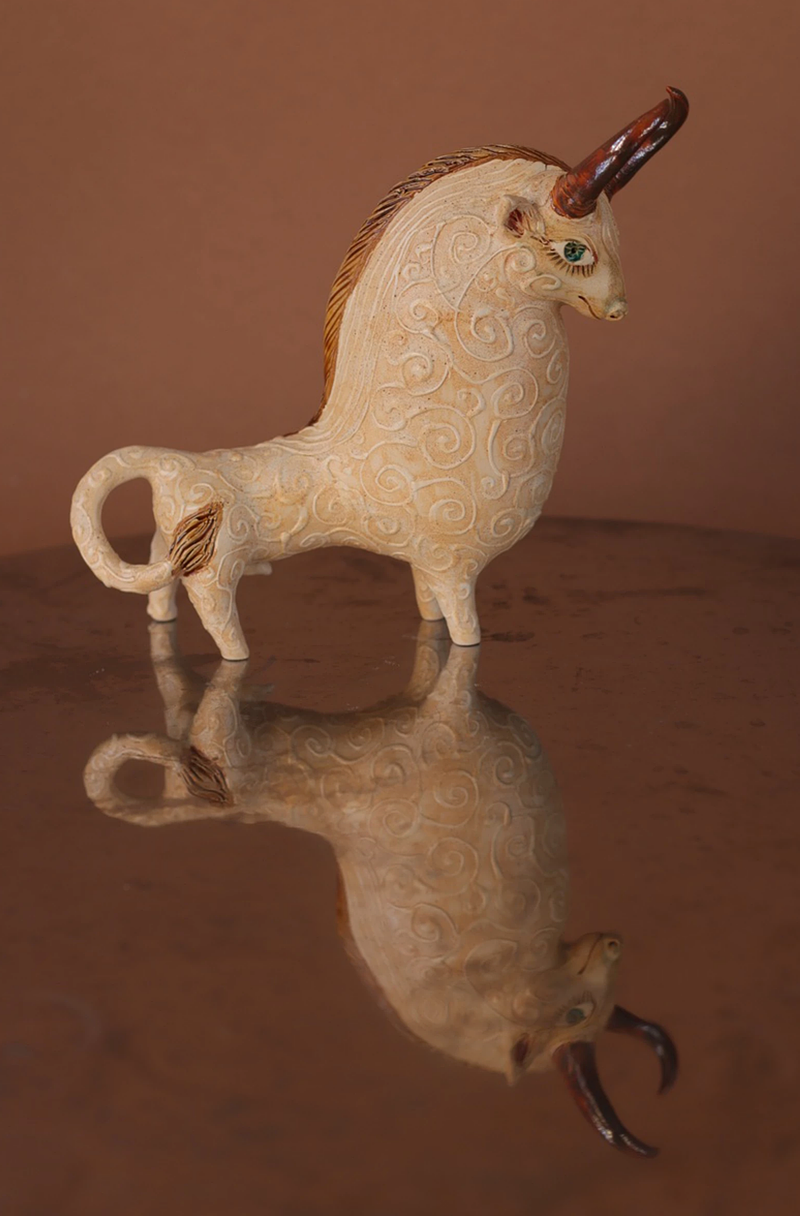 Pair of Cretan Bulls
