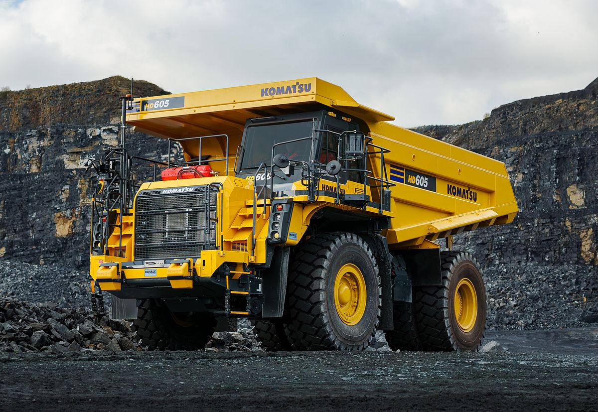 Komatsu HD605 Dump Truck at Roadstone Quarry