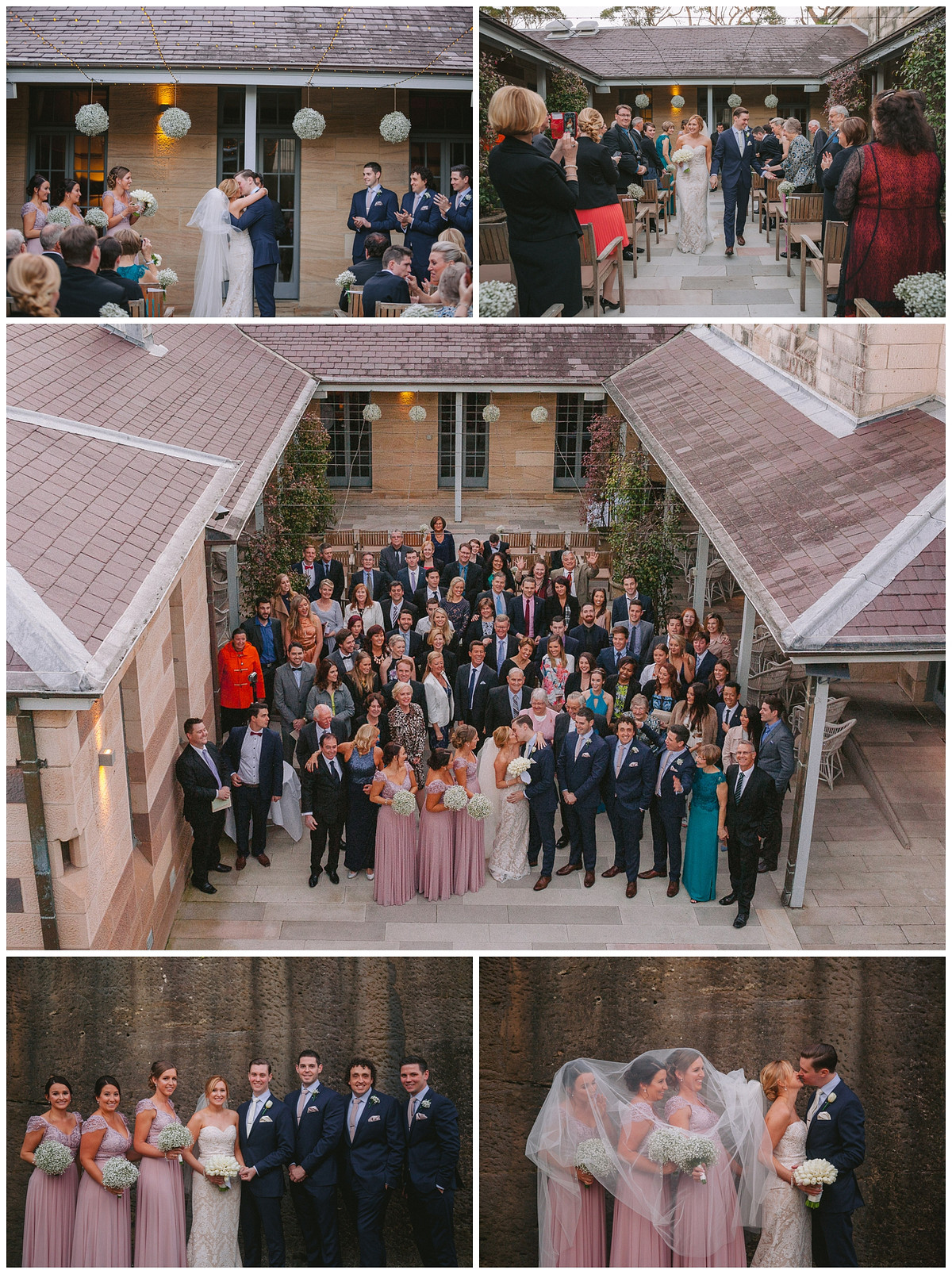 Wedding photos of a wedding ceremony at Gunners Barracks Mosman.