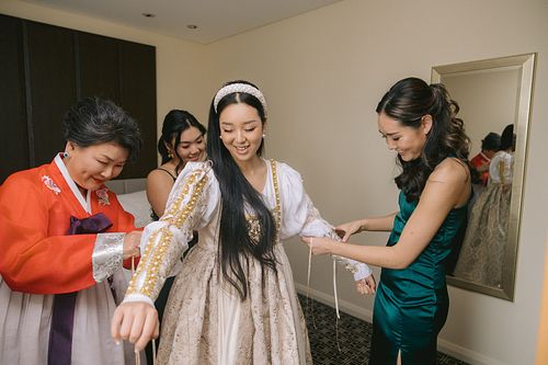 Bride Getting Ready