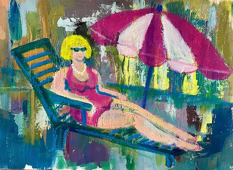 Laid Back  15"x 11.5"