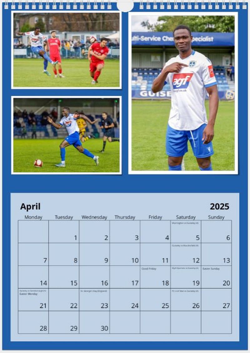 Guiseley 2025  Calendar
