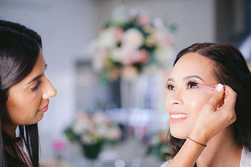 Bride Getting Ready