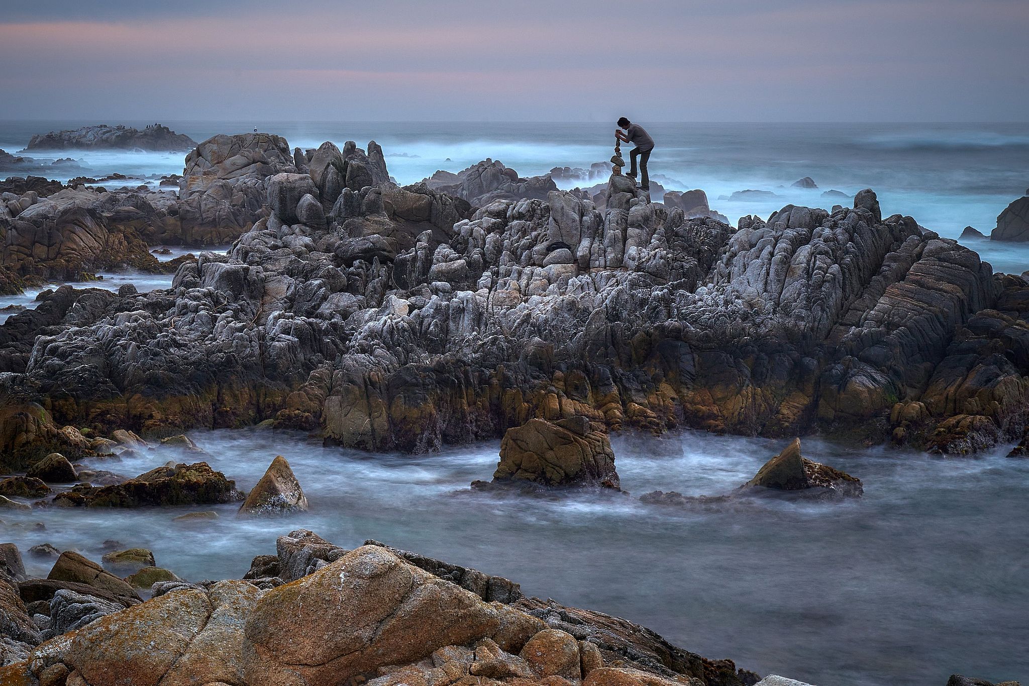 Phantom Rock Stacker - Pacific Grove, California