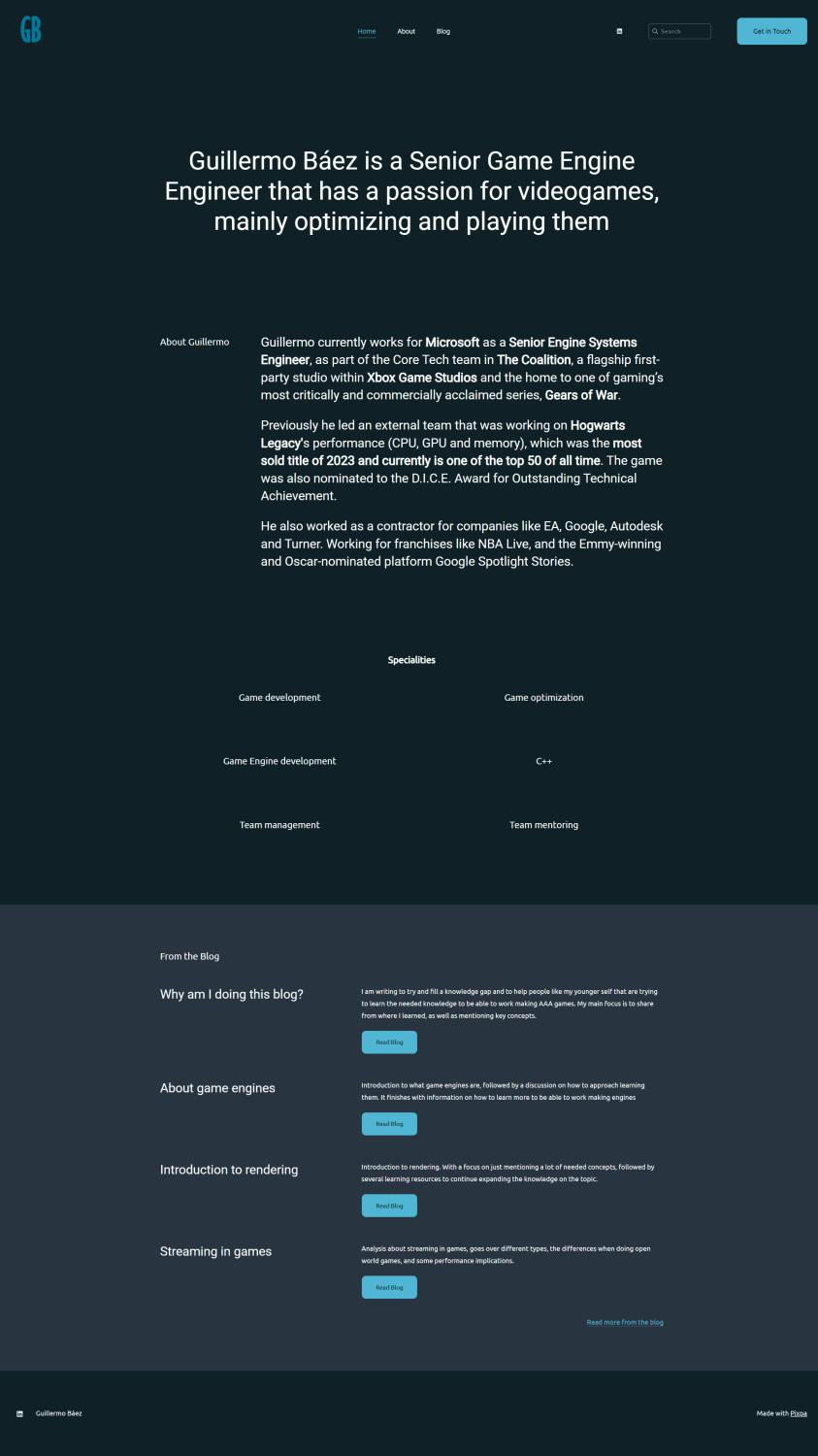 Guillermo Baez's Game Engineer Portfolio