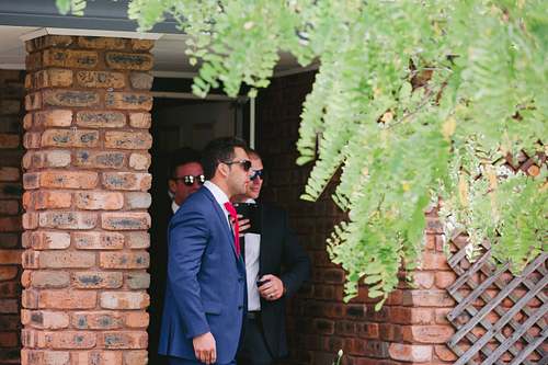 Groom Getting Ready