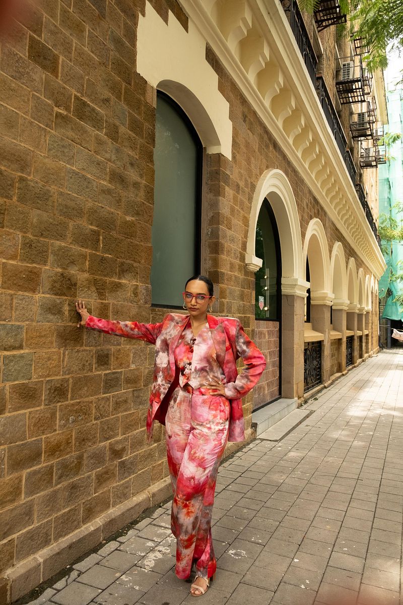 Single Breasted Blazer - Scarlet Sky