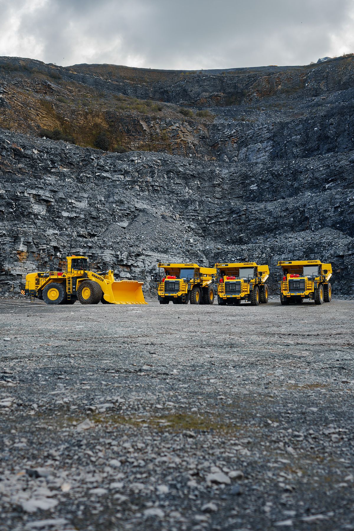 Komatsu Fleet at Roadstone Quarry, Belgard