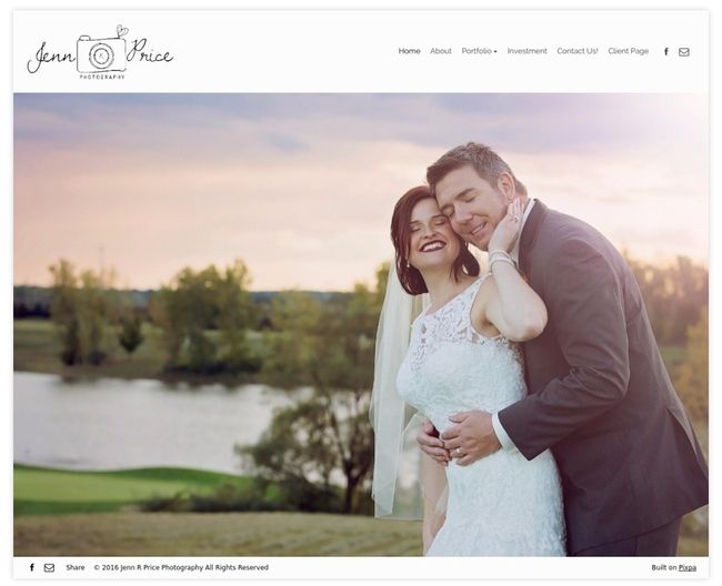 Site Web du portfolio de photographies de Jenn Price