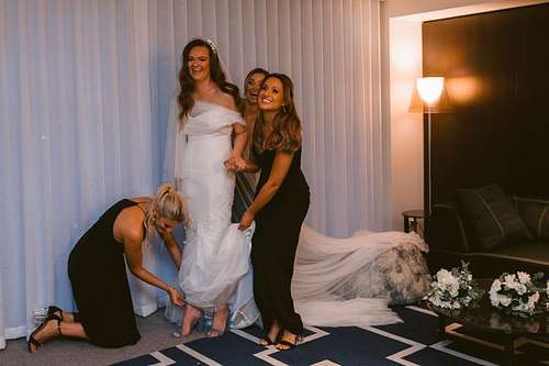 Bride Getting Ready