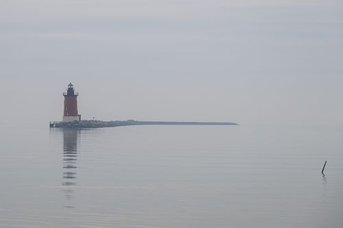 Cape Henlopen Breakwater East End Lighthouse at Sunrise