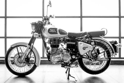 Bike photography in the showroom to promote brand and the dealership.
