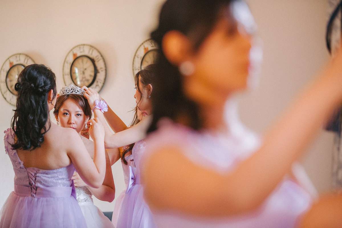 Bride Getting Ready