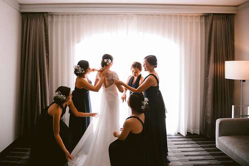 Bride Getting Ready