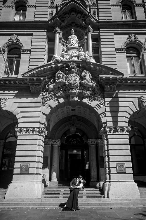 Engagement photo at Martin Place