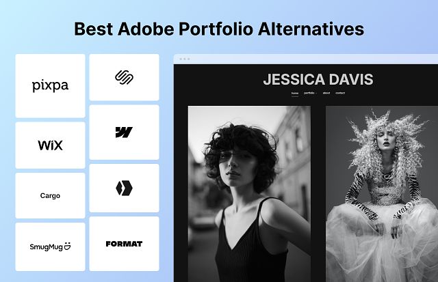 Las 9 mejores alternativas a Adobe Portfolio para creativos (2026) 