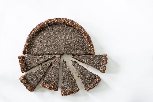 Raw vegan chia tart