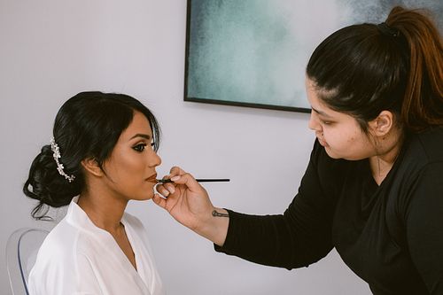 Bride Getting Ready