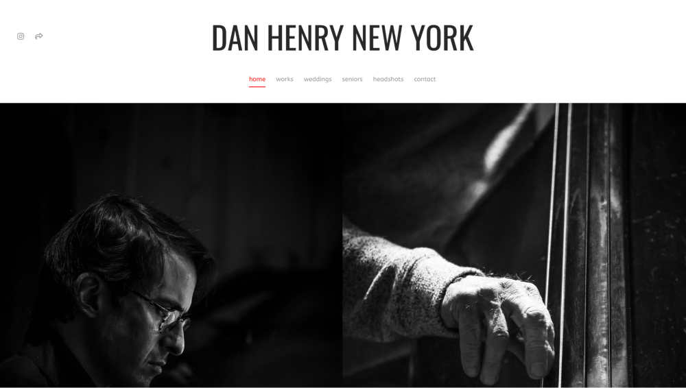 Dan Henry New York Portfolio website
