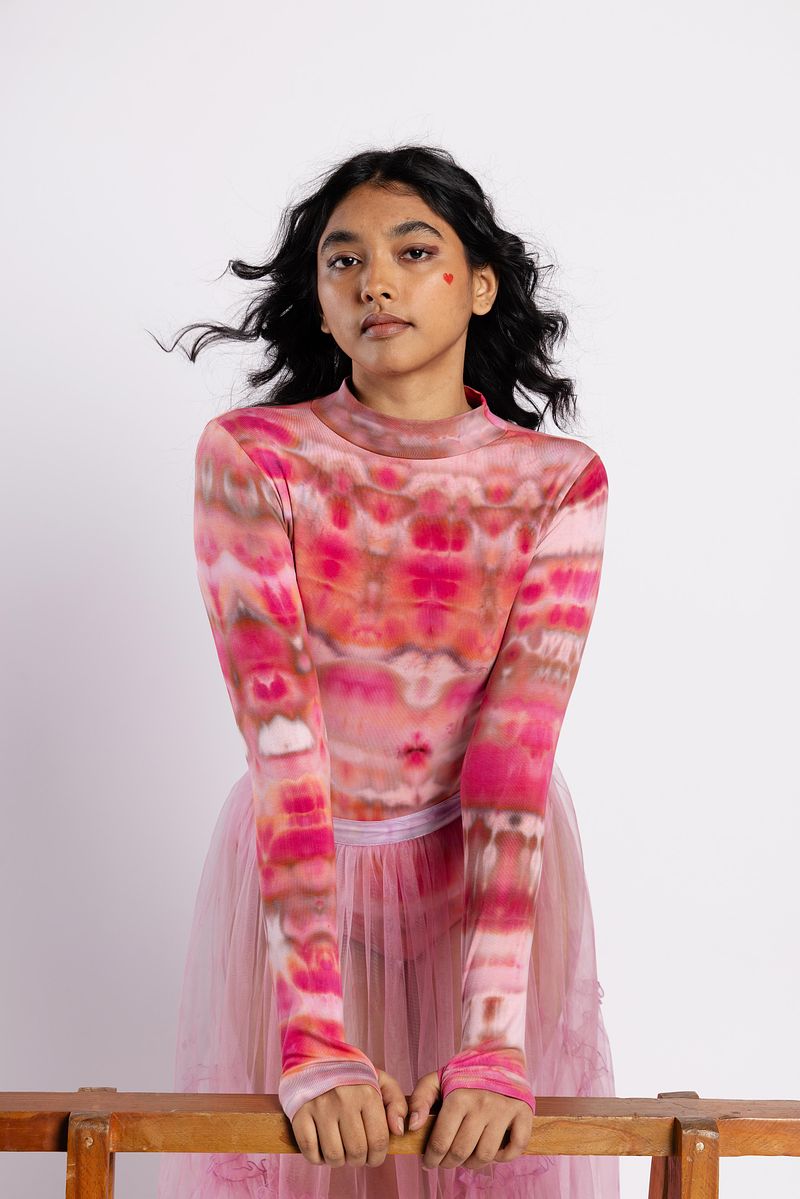 Full Sleeve Leotard - Rosé Hour