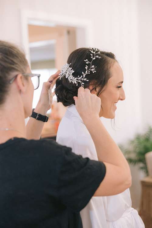 Bride Getting Ready