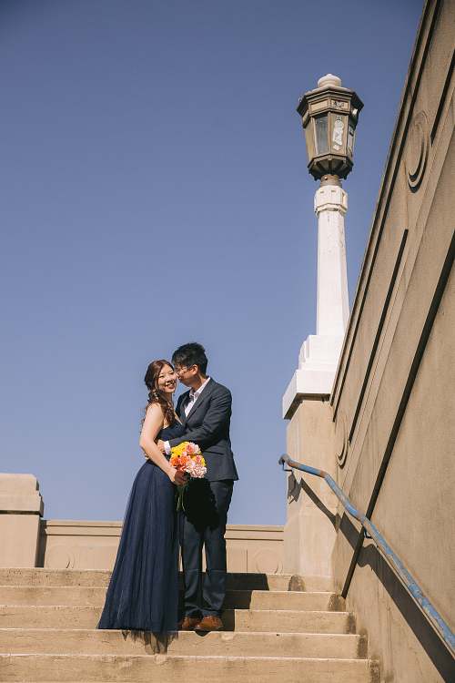 Engagement photo at Harbour Bridge