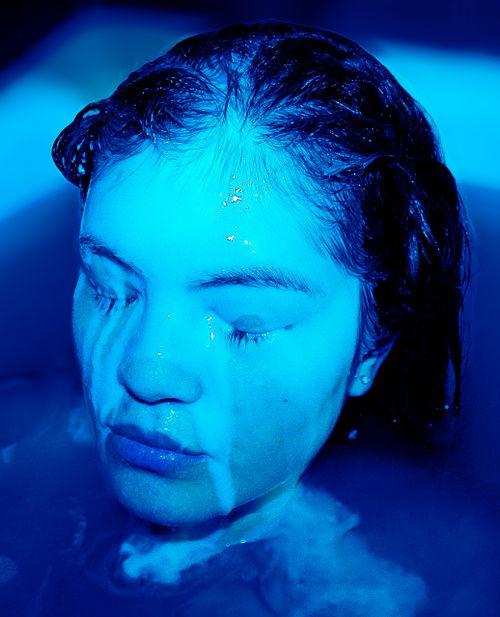 Moody woman portrait