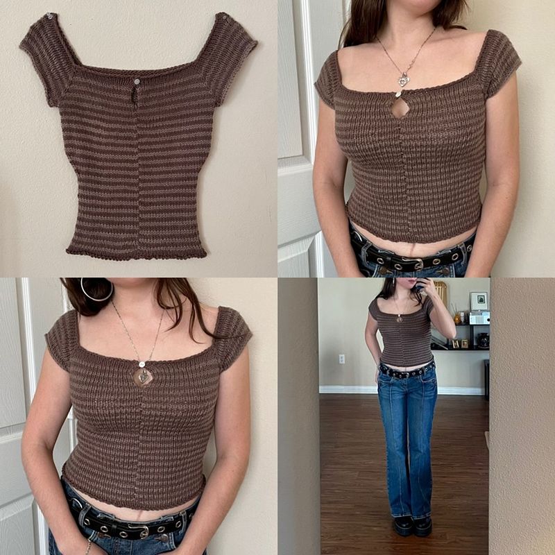June Bug Top- Knit PDF Pattern