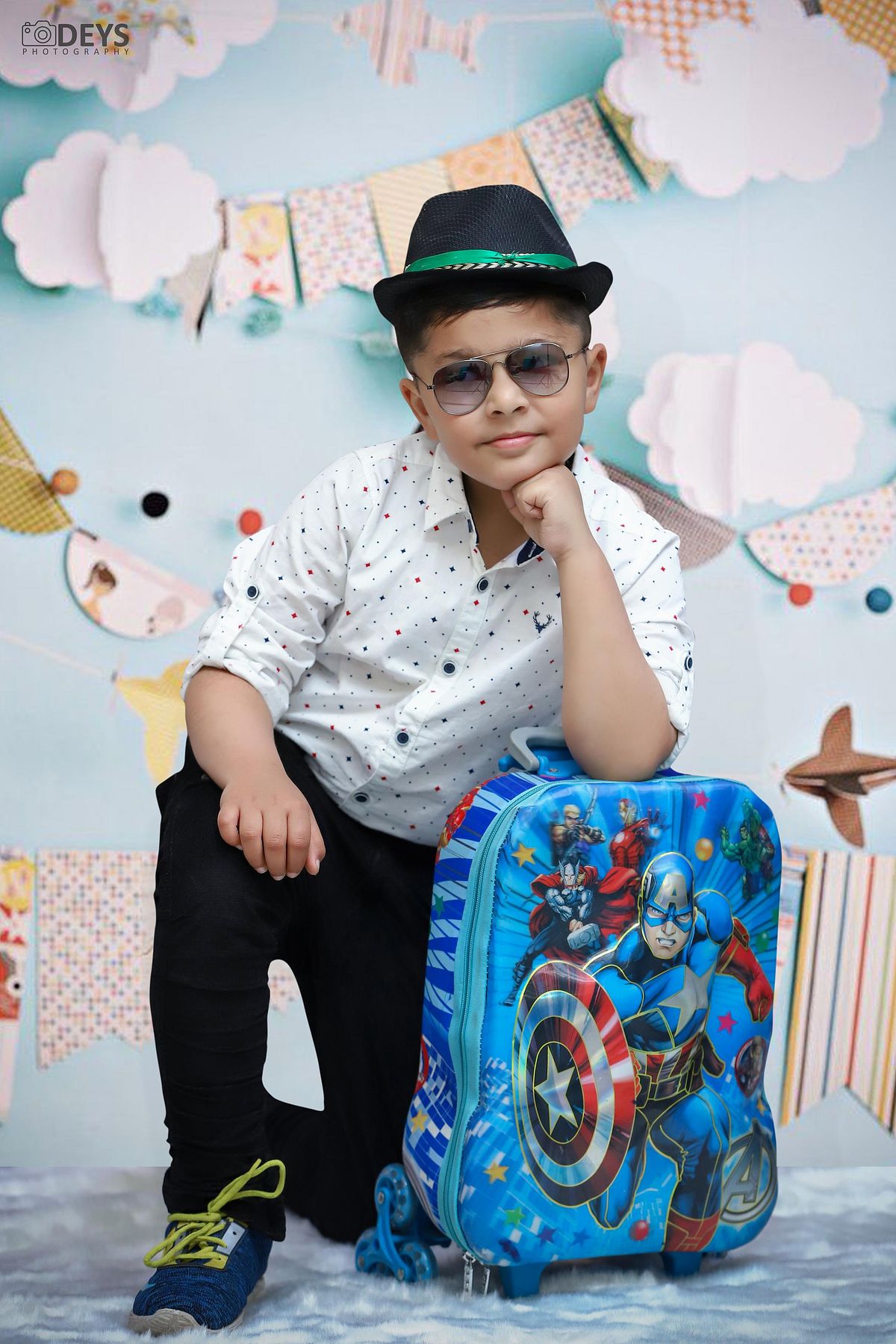 Kids travelling shoot