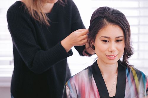 Bride Getting Ready