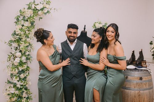 Groom Getting Ready