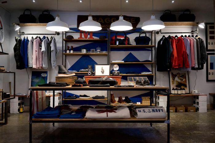 Image d'un magasin de vêtements