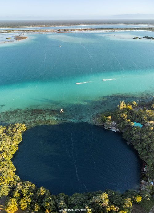 Cenote Negro at Laguna de Bacalar