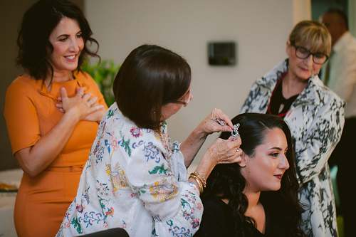 Bride Getting Ready