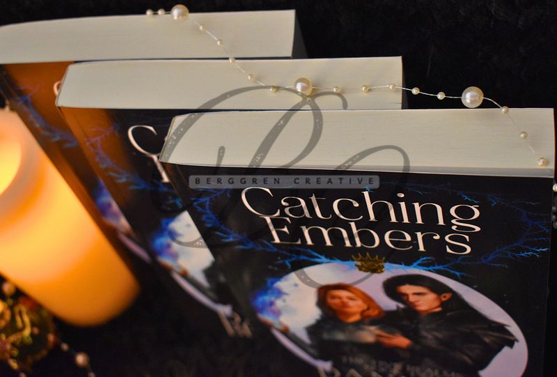REDUCED price!! PRINTING OOPS!! SIGNED! Catching Embers, The Five Realms, Book Two paperback